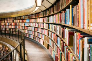 books on brown wooden shelf by Susan Q Yin courtesy of Unsplash.